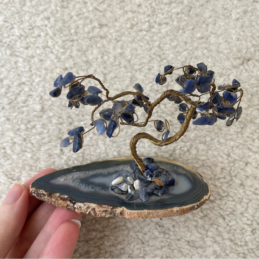 Deer Park Originals Birthstone Tree, Bonsai-Style Sculpture Stone